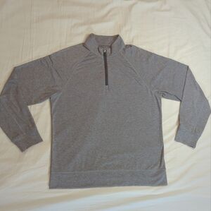 G/Fore Pullover Mens Medium Gray Golf Luxe Staple Mid Layer 1/4 Zip Stretch